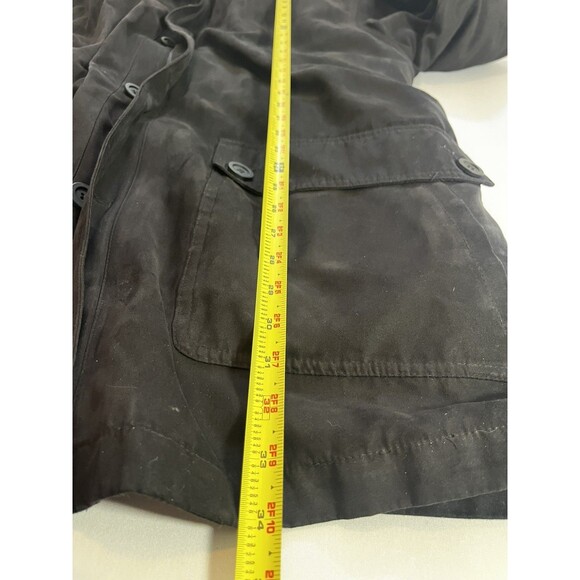 London Fog Men’s Black Zip Coat XL Reg w/ Removable Liner & Nubuck Collar - Picture 5 of 16